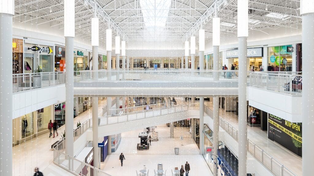 Mall of America, interior view of multiple levels, Major Attractions Within 30 Minutes of Burnsville